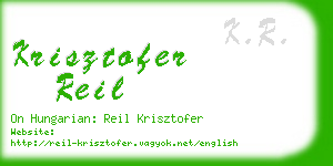 krisztofer reil business card